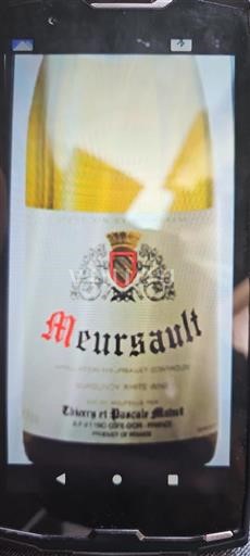 Burgund Meursault Thierry et Pascale Matrot 2022