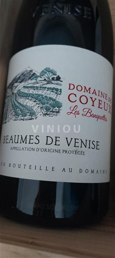 Thung lũng Rhône Beaumes de Venise Domaine Coyeux Les Banquettes 2023