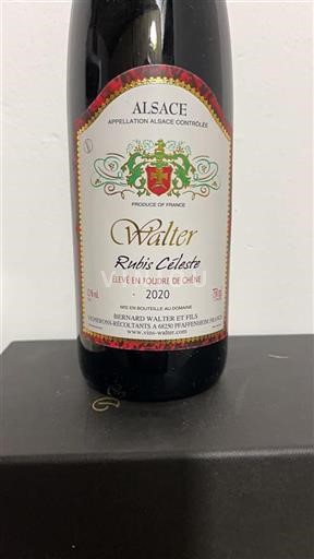 Alsace Bernard Walter et Fils Rubis Céleste 2020
