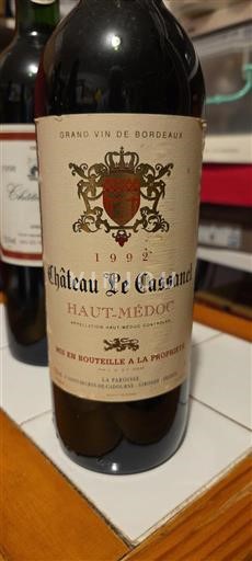 Bordeaux Haut-Médoc Château Le Casseau 1992