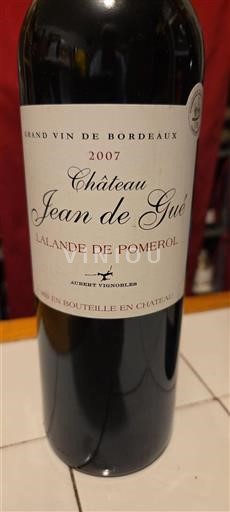 Bordeaux Lalande-de-pomerol Château Jean de Gué 2007