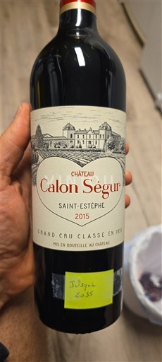 Bordeaux Saint-Estèphe Grand Cru Château Calon Ségur 2015