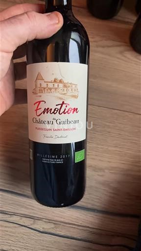 Burdeos Puisseguin-saint-émilion Château Guibeau Émotion 2017