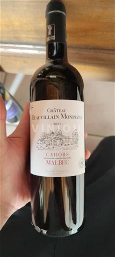 Southwest Cahors Château Beauvillain Monpezat Malbec 2021