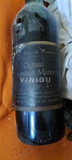 Bordeaux Pomerol Château Hermitage Mazeyres 1978