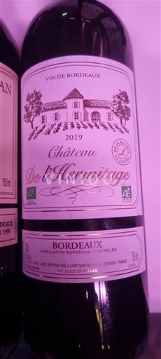 Burdeos Bordeaux Château L'Hermitage 2019