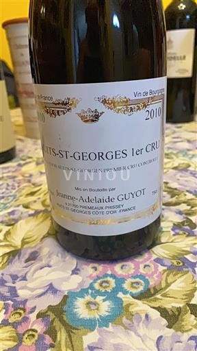 Borgoña Nuits-Saint-Georges Premier Cru Jeanne-Adelaide Guyot 2010