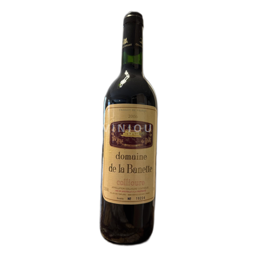 Roussillon Collioure domaine de la Banette 2006