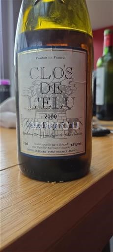 Loiretal Coteaux-du-Layon Château Fesles Clos de l'Élu 2000