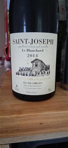 Vallée du Rhône Saint-Joseph Xavier Gérard Le Blanchard 2014