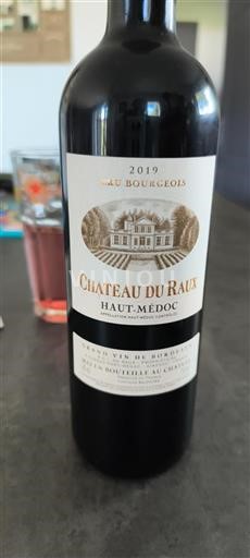 Bordeaux Haut-Médoc Cru Bourgeois Château Raux 2019