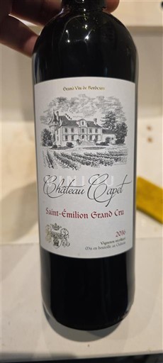Burdeos Saint-Émilion Gran Cru Grand Cru Château Capet 2016