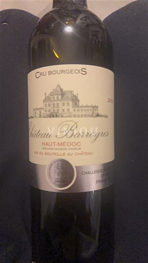 Bordeaux Haut-Médoc Cru Bourgeois Château Barreyre 2015
