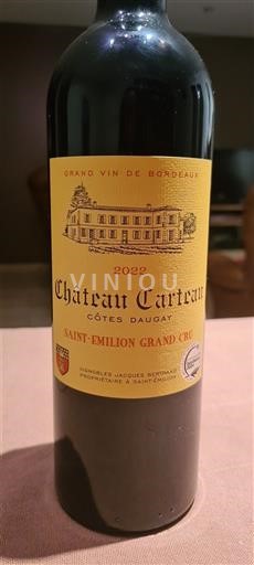 Bordeaux Saint-Émilion Grand Cru Grand Cru Château Carteau Côtes Daugay 2022