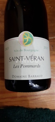 Bourgogne Saint-Véran Domaine Barraud Les Pommards 2021