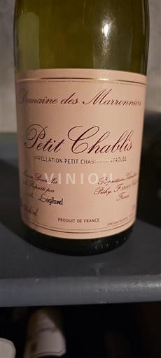 Borgogna Petit-chablis Domaine Des Marronniers 2009
