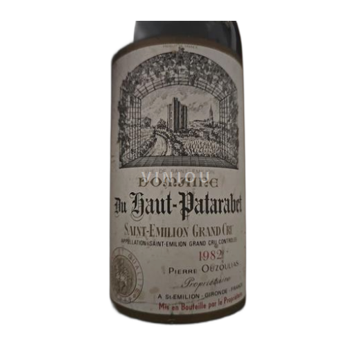 Bordéus Saint-Émilion Grand Cru Grand Cru Domaine Haut-Patarabet 1982