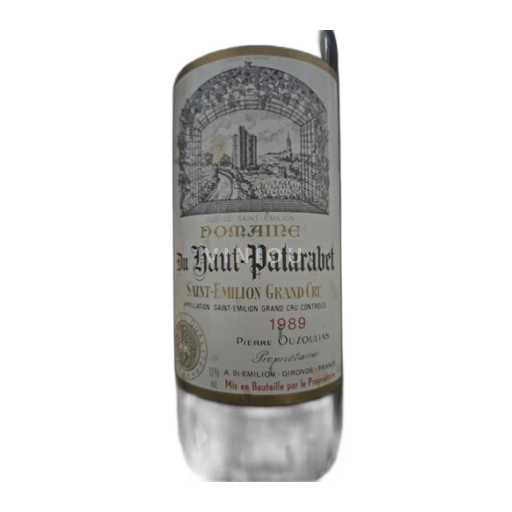 Bordéus Saint-Émilion Grand Cru Grand Cru Domaine Haut-Patarabet 1989