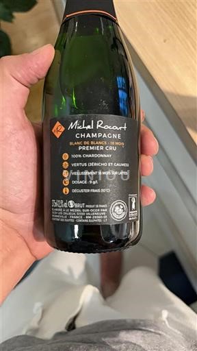 Champaña Champán Premier Cru Michel Rocourt Blanc de Blancs Sin añada