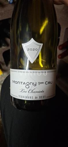 Burgundi Montagny Premier Cru Vignerons de Buxy Les Chaniots 2020