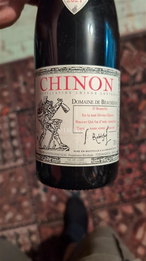 Vallée de la Loire Chinon Domaine Beauséjour 2021