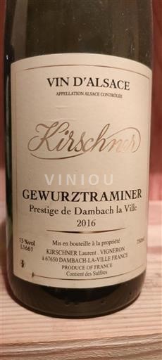Alsace Kirschner Prestige de Dambach la Ville 2016