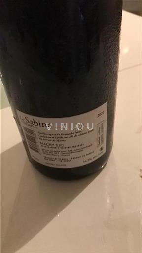Roussillon Maury Sec Domaine Clos del Rey Le Sabina Vermell 2022