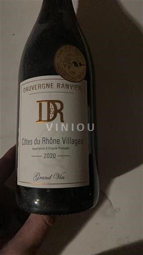Rhônevallei Côtes-du-rhône-villages Dauvergne Ranvier 2020