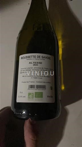 Savoie and Bugey Roussette of Savoie Domaine Ryde Altesse 2023