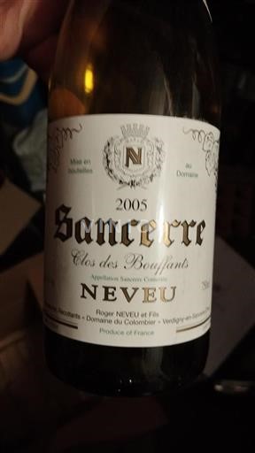 Loire-dalen Sancerre Roger NEVEU et Fils Clos des Bouffants 2005