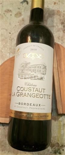 Burdeos Bordeaux Château Coustaut La Grangeotte 2019