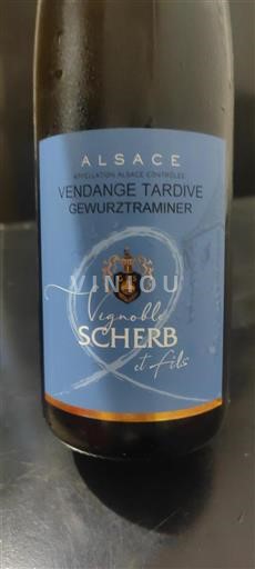 Alsace Vignoble Scherb et Fils Gewurztraminer vendanges tardives 2020