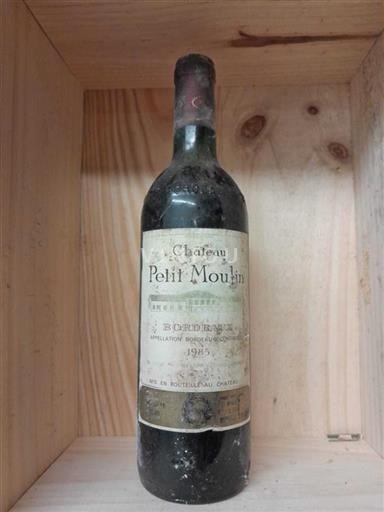 Bordeaux Château Petit Moulin 1985