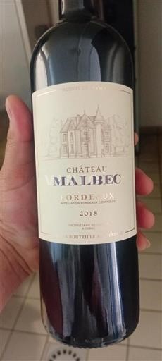 Bordeaux Château Malbec 2018