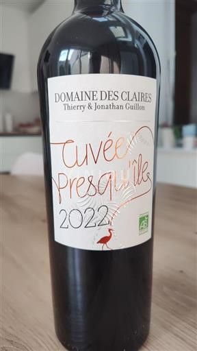 Akvitania ja Charentejen alue Charentais Domaine Des Claires Presqu'île 2022