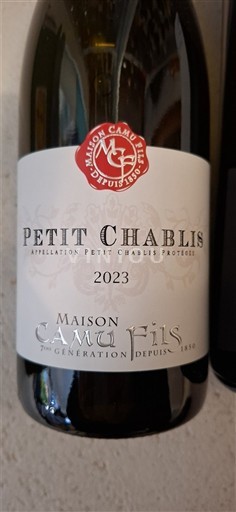 Burgundi Petit-chablis Maison Camu Fils 2023