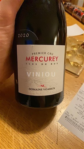 Bourgogne Mercurey Premier Cru Domaine Voarick Clos du Roy 2020