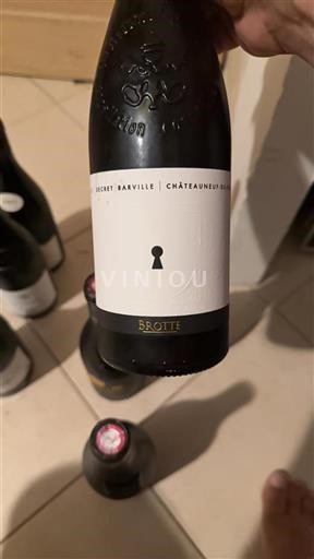 Rhônedalen Châteauneuf-du-Pape Brotte Secret Barville Icke årgångsbetecknad