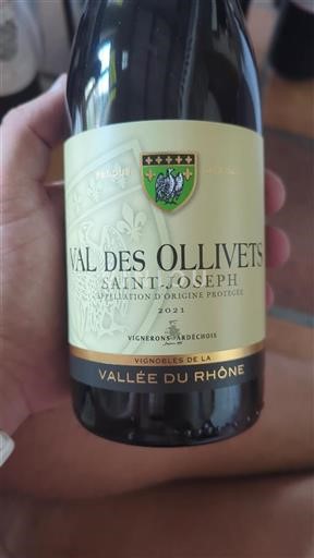 Vallée du Rhône Saint-Joseph Val des Ollivets 2021