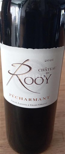 Sud-Ouest Pécharmant Château Rooy 2021