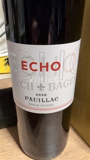 Bordeaux Pauillac Lynch-Bages Echo 2020