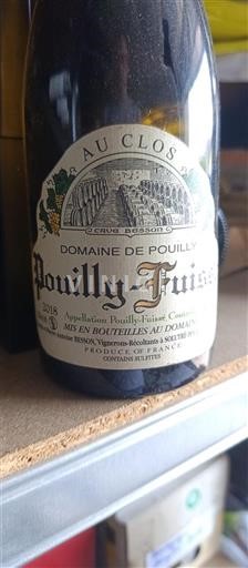 Burgundy Pouilly-Fuissé Domaine Pouilly Au Clos 2018