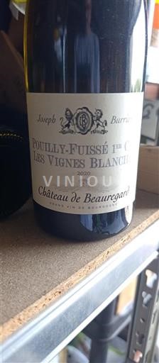 Burgundy Pouilly-Fuissé Premier Cru Beauregard Les Vignes Blanches 2020