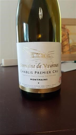 Burgundi Chablis Premier Cru Domaine Vauroux Montmains 2018
