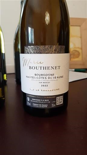 Burgundija Hautes Côtes de Beaune Marie Bouthenet Sur Mercey 2022