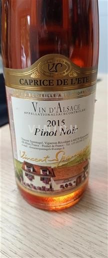 Alsazia Grand Cru Vincent Spannagel Caprice de l'Été 2015