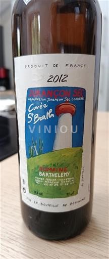 Zuidwest-Frankrijk Jurançon Domaine Barthelemy St Barth 2012