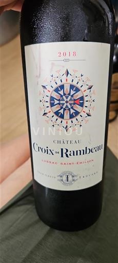Bordéus Lussac-Saint-Émilion Château Croix de Rambeau 2018