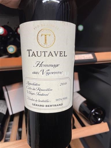 Roussillon Không được chỉ định Gérard Bertrand Hommage aux Vignerons 2016