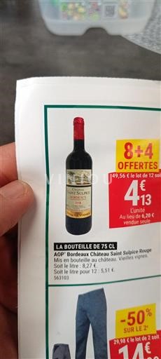 Burdeos Bordeaux Château Saint Sulpice Vieilles Vignes 2018